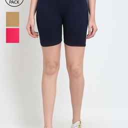 GRACIT Women Pack of 3 Sports Shorts-picture-4