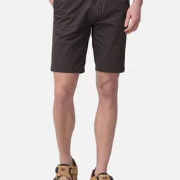 Woodland Men Olive Solid Sports Shorts-image-26