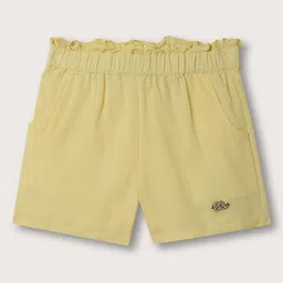 ELLE Girls Mid-Rise Cotton Linen Shorts-image-56