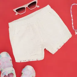 Pantaloons Junior Girls Mid-Rise Cotton Shorts-image-47