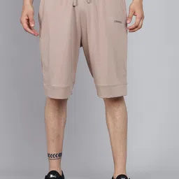GRIFFEL Men Tan Loose Fit Sports Shorts image 5