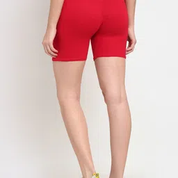 Jinfo Women Pack Of 2 Mid-Rise Above Knee Cycling Sports Shorts image 4