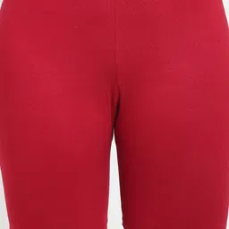 GRACIT Women Pack of 2 White & Red Biker Shorts image 2