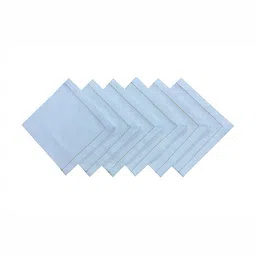 FOVEROS White 6 Pieces Cotton Mitered Corners Table Napkins-picture-29