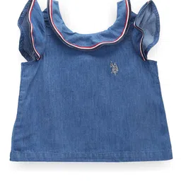 U.S. Polo Assn. Kids Girls Rufflle Top-picture-19