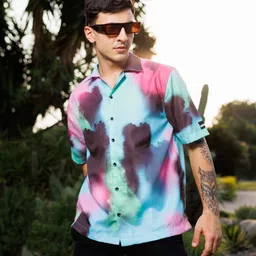 UNRL Boxy Printed Casual Shirt image 3