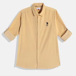 U.S. Polo Assn. Kids Boys Corduroy Pure Cotton Casual Shirt-picture-56