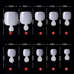 generic Coslifestore -500PCS False toe Nails Artificial Clear/natural DIY False Nails Fake Nails for gel or acrylic extensions (WITH FREE TIP BOX) (NATURAL) image 2
