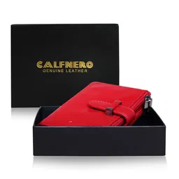 CALFNERO Women Red Leather Two Fold Wallet-picture-41