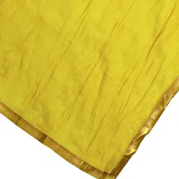 A.T.U.N. Girls Yellow & Green Cotton Ready to Wear Lehenga & Blouse With Dupatta image 5