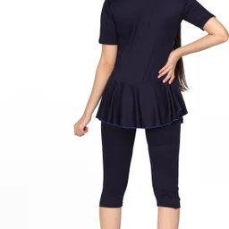 zium Striped Women Swim-dress Blue Swimsuit image 3