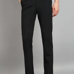 killer Men Slim Fit Dark Blue Lycra Blend Trousers image 1