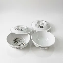 wollongong homes Pack of 32 Ceramic Dinner Set 32 Pieces for Family, Crockery Set for Dining, Plates & Bowls Dinner Set image 3