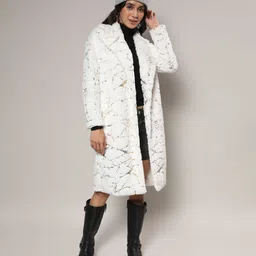 campus sutra Polyester Self Design Coat For Women image 4