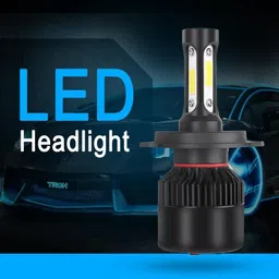 LOVMOTO Universal High Brightness 3 Side H4 LED Headlights Hi/Low Beam Bulbs 40W White Conversion Kit for Motorcycle, Bike, Scooty (Pack 1) Comfortable With Pul-sar 200 ns image 4