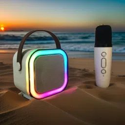 Sterling Bazaar G48_K12Wireless karaoke mic speaker with Bluetooth compatibility and RGB lights 10 W Bluetooth Home Audio Speaker-picture-13