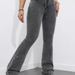 whisq Women Loose Fit High Rise Grey Jeans image 4