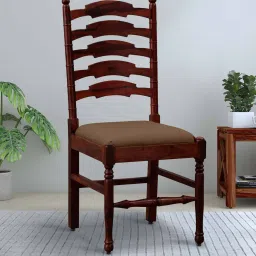 amberville from pepperfry Encore Sheesham Wood Dining Chairs In Honey Oak Finish (Set Of 2) image 1