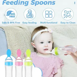 nona baby Baby Milk Bottle And Baby Feeding Bottles with Cleaning Brush for New Born Baby - 240 ml image 2
