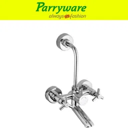 parryware Trio Wall Mixer 2 in 1 with Overhead Shower Provision set of 4 pic 017 Wall Mixer with Overhead Shower Provision Wall Mixer Faucet image 4