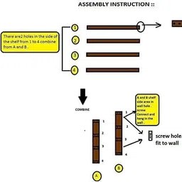 talha enterprises Containers Kitchen Rack Wooden Kitchen Wall Shelf Wood image 4