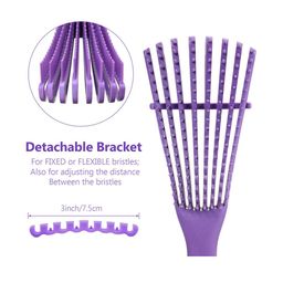 Alexvyan Purple Detangling Brush Octopus Hair Comb Scalp Massager-picture-6