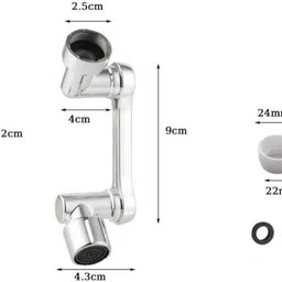 bathonix 1080° Swivel Faucet Aerator Rotatable Multi-Functional Extension, Faucet Function Diverter image 2