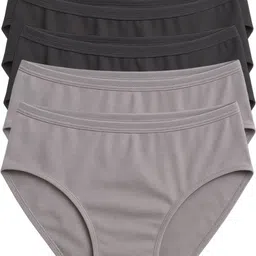 munns & mars Pack of 5 Women Hipster Black, Grey Panty-picture-11