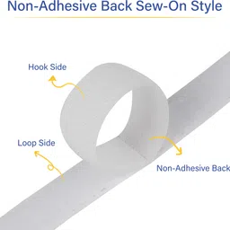 welpro 20MM 5MTR NON ADHESIVE TAPE FOR SEWING CRAFT CLOTHES Sew-on Velcro image 1