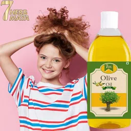 7herbmaya Olive Baby Hair Oil for dry and frizzy hair| Moisturizes Baby Hair Massage Hair Oil-picture-25
