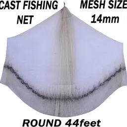 a to z Hand throwing cast fishing net 14mm 3.5kg 10.5ft height 44ft round good looking Fishing Net image 2