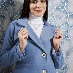 athena Wool Solid Coat For Women image 5
