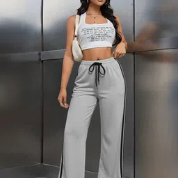 dockstreet Women Solid White Track Pants-picture-19