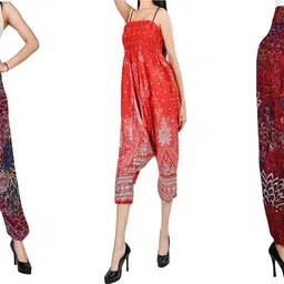 fusfus Printed Rayon, Cotton Women Harem Pants-picture-17