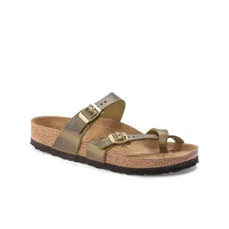 Birkenstock Mayari Olive Regular Width Oiled Leather Thong Sandals-image-55