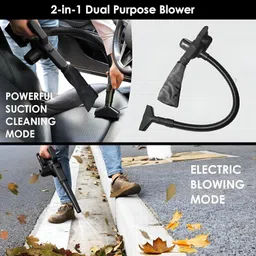 aquabucket 2-in-1 Portable Mini Blower &Vacuum for Lawn Care, Dust/Snow Blowing Airfoil Leaf Blower image 5