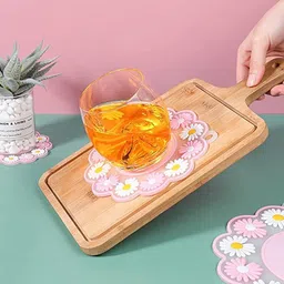 openzest Medium size Non-Slip Silicone Trivet for Kettle, pitcher, bowls, and mugs matte Finish Trivet image 3