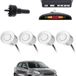 aarsh store Universal 4 White Reverse Parking Sensor-AF25B274 Universal 4 White Reverse Parking Sensor-AF25B274 Parking Sensor-picture-37
