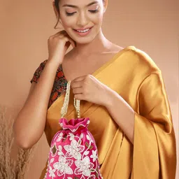zari and fashion Women Pink Potli image 1