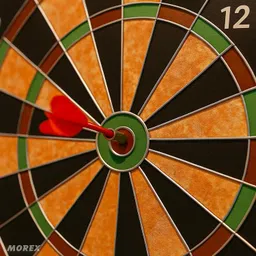 movex Morex Magnetic Dart Board Set Durable & Safe 16 Inch Wide with 6 Magnetic Darts 41 cm Dart Board image 4