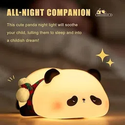 finaro Nursery Silicone Night Light,7-Color Changing Lamp Night Lamp image 2