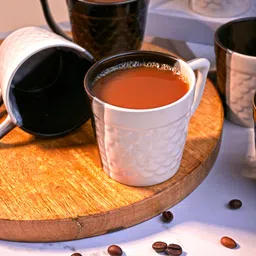 storepedia Pack of 12 Ceramic Fish Scaled Ceramic Tea Cups Set of 6 - 150ml Cups & Mugs for Home & Kitchen image 3