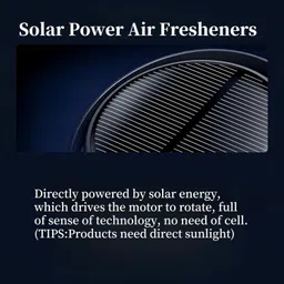 affitude auto Car Fragrance Diffuser, Car Perfume Air Freshener for Dashboard Home Solar Power Car Aroma Diffuser 360°Double Ring Rotating Design Air Purifier image 5