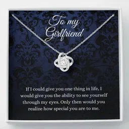 rakva Gift To My Forever Together, Birthday Gift For Girlfriend, Anniversary Gift Rhodium Sterling Silver Pendant Set-picture-43