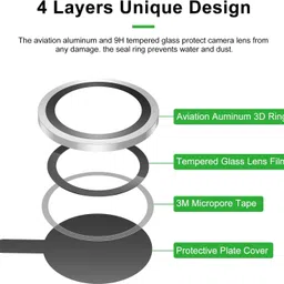 OTOFLY make it possible' Back Camera Lens Glass Protector for iPhone 13 Mini, iPhone 13 image 2
