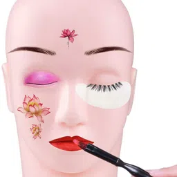 ezelflow beauty Makeup Dummy Practice Training Head Face Head For Makeup Practice Hair Extension image 2