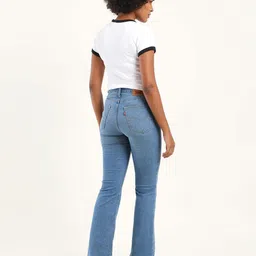 levi's 725 Women Boot-Leg High Rise Blue Jeans image 2