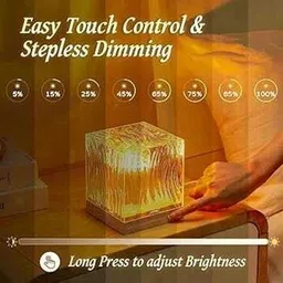 aone USB Dynamic Water Pattern Light 16 Colors Remote Control Home Decore LED Light Night Lamp image 5