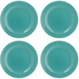 caffeine Ceramic Handmade Sapphire Blue Quarter Plates 7 inch_NEW PTD384 Quarter Plate image 1