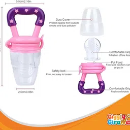 gigglygiraffes Silicone baby Feeder Teether and Feeder image 3